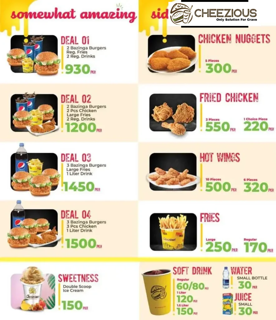 Cheezious Menu Prices 2025 | Best Deals, Discounts & Combos 2 Cheezious Menu